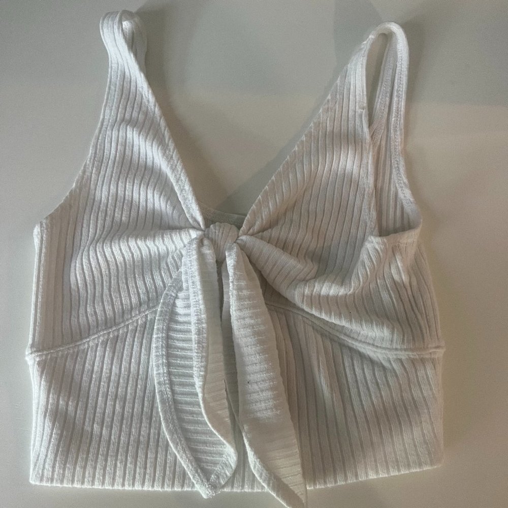 White Abercrombie & Fitch Crop Top